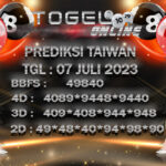 Prediksi Toto Online Taiwan Jumat 07-Juli-2023