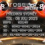 Prediksi Toto Online Sydney Sabtu 08-Juli-2023