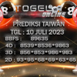 Prediksi Toto Online Taiwan Senin 10-Juli-2023